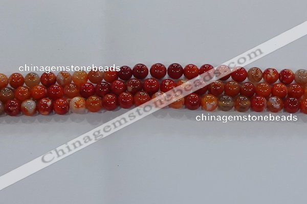 CAA1047 15.5 inches 8mm round dragon veins agate beads wholesale
