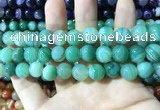 CAA1600 15.5 inches 12mm round banded agate beads wholesale