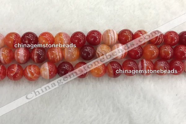 CAA1914 15.5 inches 12mm round banded agate gemstone beads