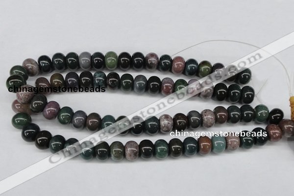 CAA195 15.5 inches 10*14mm rondelle indian agate beads wholesale