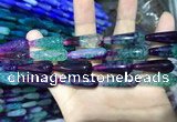 CAA2082 15.5 inches 10*30mm teardrop agate beads wholesale
