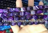 CAA2114 15.5 inches 10*14mm drum agate beads wholesale