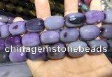 CAA2152 15.5 inches 15*20mm faceted drum agate beads wholesale