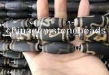 CAA2715 15.5 inches 14*38mm - 16*43mm rice tibetan agate dzi beads