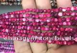 CAA2832 15 inches 4mm faceted round fire crackle agate beads wholesale