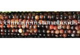 CAA2882 15 inches 6mm faceted round fire crackle agate beads wholesale