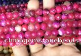 CAA2995 15 inches 8mm faceted round fire crackle agate beads wholesale