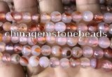CAA3302 15 inches 6mm faceted round agate beads wholesale
