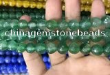 CAA3373 15 inches 10mm faceted round agate beads wholesale