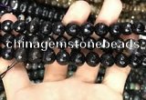 CAA3381 15 inches 10mm faceted round agate beads wholesale