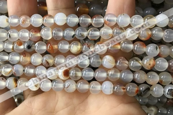 CAA3597 15.5 inches 6mm round dendritic agate beads wholesale
