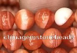 CAA3761 15.5 inches 6mm round red botswana agate beads wholesale
