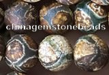 CAA3871 15 inches 8mm round tibetan agate beads wholesale