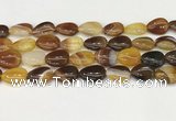 CAA4702 15.5 inches 13*18mm flat teardrop banded agate beads wholesale