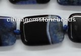 CAA481 15.5 inches 20*30mm rectangle agate druzy geode beads