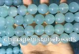 CAA5096 15.5 inches 16mm round sea blue agate beads wholesale