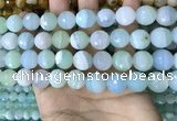 CAA5223 15.5 inches 12mm faceted round banded agate beads