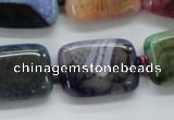 CAA545 15.5 inches 18*25mm rectangle dyed madagascar agate beads