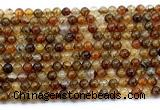 CAA6110 15.5 inches 4mm round dragon vein agate gemstone beads