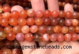 CAA6153 15 inches 10mm round orange Botswana agate beads