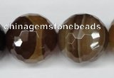 CAA901 15.5 inches 24mm faceted round agate gemstone beads wholesale