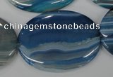 CAA934 15.5 inches 30*40mm oval agate gemstone beads