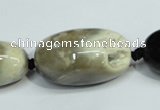 CAA978 15*25mm � 17*30mm nuggets natural fossil wood agate beads