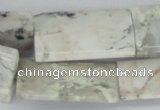CAB116 15.5 inches 22*34mm flat column natural brazil agate beads
