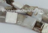 CAB118 15.5 inches 12*12mm square natural brazil agate gemstone beads