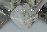 CAB123 15.5 inches 25*25mm diamond natural brazil agate beads