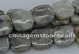CAB153 15.5 inches 14*14mm square bamboo leaf agate beads