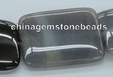 CAB357 15.5 inches 30*40mm rectangle grey agate gemstone beads