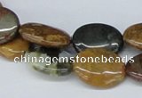 CAB372 15.5 inches 15*20mm oval ocean agate gemstone beads wholesale