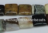 CAB375 15.5 inches 14*14mm square ocean agate gemstone beads