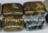 CAB376 15.5 inches 18*25mm rectangle ocean agate gemstone beads