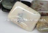 CAB377 15.5 inches 25*35mm rectangle ocean agate gemstone beads