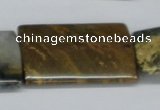 CAB381 15.5 inches 25*35mm flat column ocean agate gemstone beads