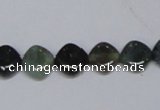 CAB418 15.5 inches 10*10mm rhombic moss agate gemstone beads