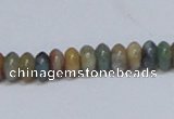 CAB440 15.5 inches 4*8mm rondelle indian agate gemstone beads