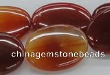 CAB497 15.5 inches 22*30mm oval red agate gemstone beads wholesale