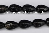 CAE21 15.5 inches 10*14mm teardrop astrophyllite beads wholesale