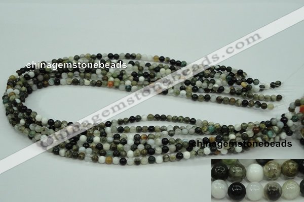 CAG1684 15.5 inches 4mm round ocean agate beads wholesale