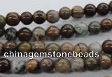 CAG1915 15.5 inches 6mm round green magic agate beads wholesale