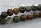 CAG1916 15.5 inches 8mm round green magic agate beads wholesale