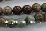CAG1917 15.5 inches 10mm round green magic agate beads wholesale
