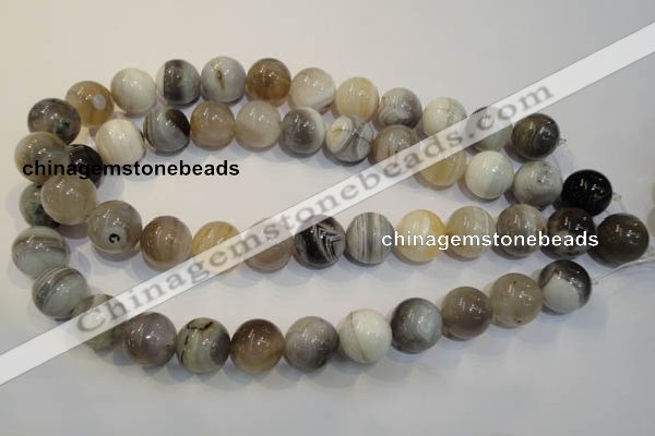 CAG2416 15.5 inches 16mm round Chinese botswana agate beads