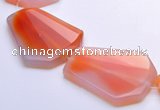 CAG273 34*40mm freeform agate  gemstone beads Wholesale