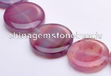 CAG276 15 inch 25mm coin agate  gemstone beads Wholesale