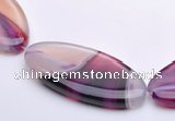 CAG277 21*46mm oval agate  gemstone beads Wholesale