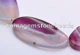 CAG278 25*46mm  oval  agate  gemstone beads Wholesale